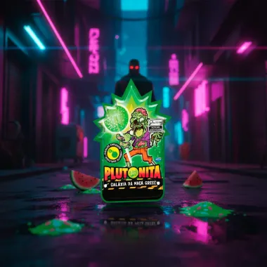 Pirulito Explosivo Plutonita Gal&aacute;xia da Ma&ccedil;&atilde; Verde 11g