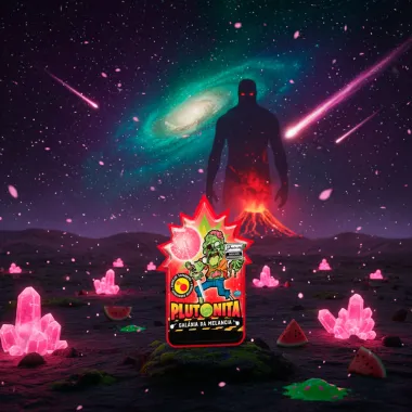 Pirulito Explosivo Plutonita Gal&aacute;xia da Melancia 11g