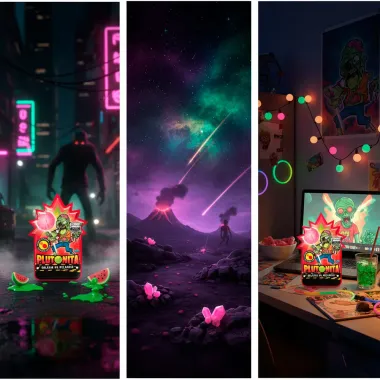 Pirulito Explosivo Plutonita Gal&aacute;xia da Melancia 11g