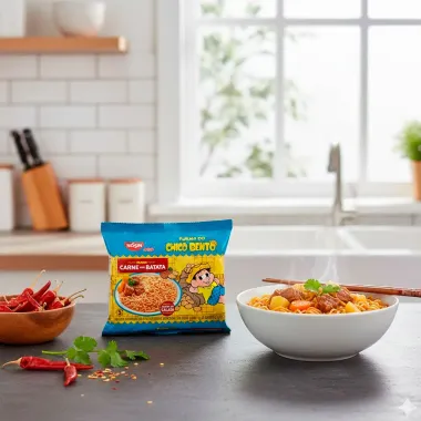 Macarrão Instamtâneo Nissin Turma Chico Bento Carne com Batata 7Og