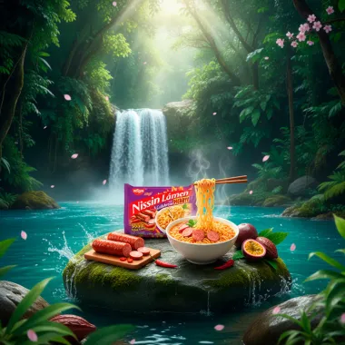 Macarr&atilde;o Instant&acirc;neo Nissin L&aacute;men Sabor Calabresa Picante 85g