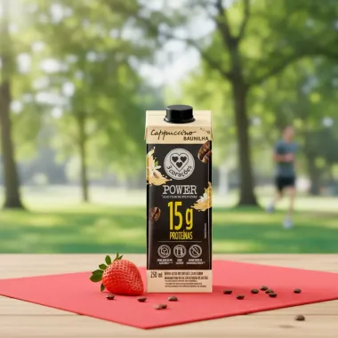 Bebida Lactea 3 Cora&ccedil;&otilde;es Power Cappuccino Baunilha 15G Prote&iacute;nas 250ml
