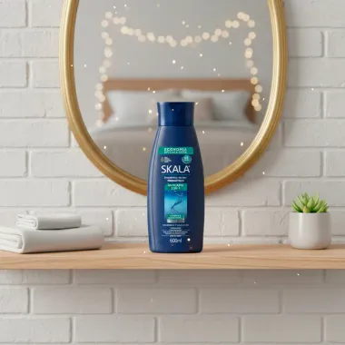 Shampoo Prebi&oacute;tico Skala Anticaspa 2 em1 Combate a Caspa Vis&iacute;vel 600ml