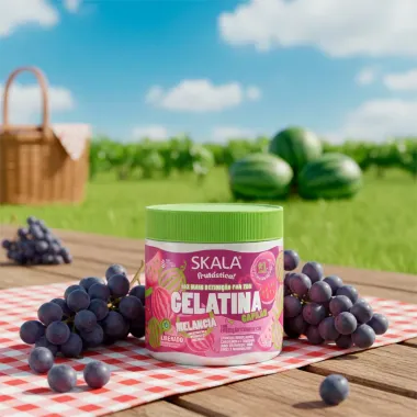 Gelatina Capilar Skala Frut&aacute;stica Uva com Prote&ccedil;&atilde;o T&eacute;rmica 550g