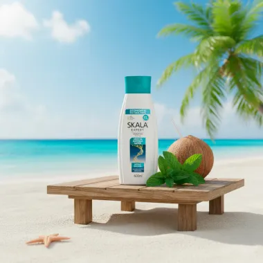 Shampoo Skala Expert Cristal Hortel&atilde; Detox Limpeza Delicada Sem Sal 600ml