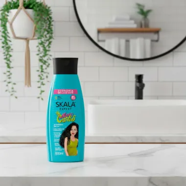 Shampoo Skala Expert Mais Cachos para Crespas e Cacheadas Sem Sal 600ml