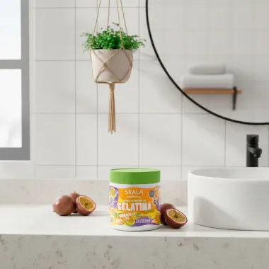 Gelatina Capilar Skala Frut&aacute;stica Maracuj&aacute; com Prote&ccedil;&atilde;o T&eacute;rmica e UV 550g