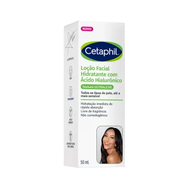 Cethapil Lo&ccedil;&atilde;o Facial Hidratante com &Aacute;cido Hialur&ocirc;nico Textura Ultraleve Todos os Tipos de Pele 50ml