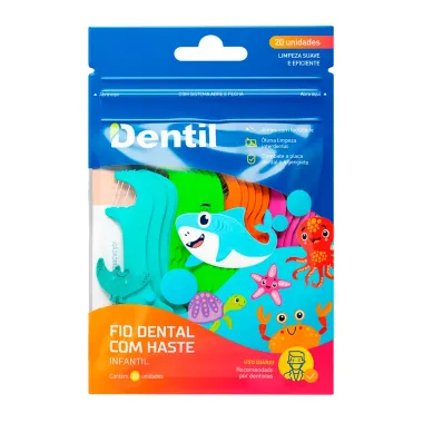 Fio Dental Dentil com Haste 20 Unidades