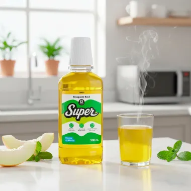 Solu&ccedil;&atilde;o Bucal Super 12 Horas Mel&atilde;o  e Menta 500ml