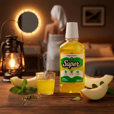 Solu&ccedil;&atilde;o Bucal Super 12 Horas Mel&atilde;o  e Menta 500ml