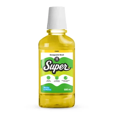 Enxaguante Bucal Super Sabor Mel&atilde;o e Menta 12 Horas 500ml