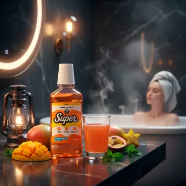 Enxaguante Bucal Super Sabor Frutas Tropicais e Menta 12 Horas 500ml