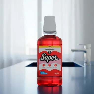 Solu&ccedil;&atilde;o Bucal Super 12 Horas Frutas Vermelhas 500ml