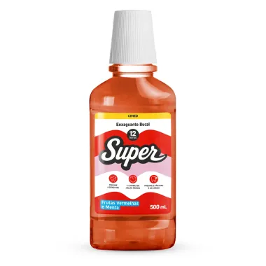 Enxaguante Bucal Super 12h Frutas Vermelhas e Menta 500ml