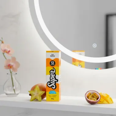 Gel Dental Super 12 Horas Frutas Tropicais 90g