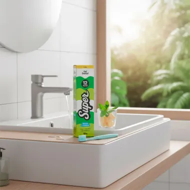 Gel Dental Super 12 Horas Mel&atilde;o e Menta com Fl&uacute;or 90g