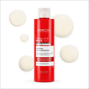 Collagen Repair 17 Dercos Shampoo Ultra Repara&ccedil;&atilde;o 200g