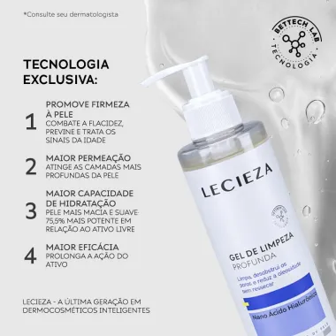 Gel de Limpeza Profunda Lacieza Todos os Tipos de Pele 300g