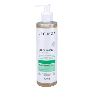 Gel de Limpeza Antiacne Lecieza pele Oleosa a Acneica 300g