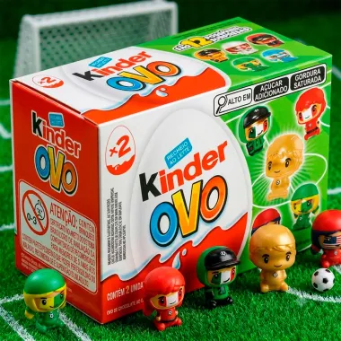 Chocolate Kinder Ovo Copa do Mundo 2 Unidades de 20g cada