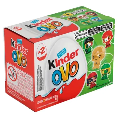 Chocolate Kinder Ovo Copa do Mundo 2 Unidades de 20g cada