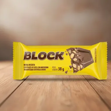 Chocolate Block Ao Leite Com Amendoim 38g