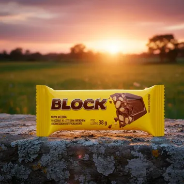 Chocolate Block Ao Leite Com Amendoim 38g