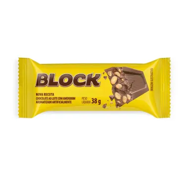 Chocolate Block Ao Leite Com Amendoim 38g