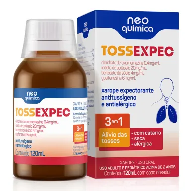 Tossexpec 3 em 1 Xarope com 120ml