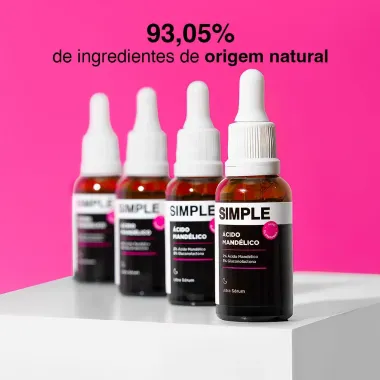 Ultra S&eacute;rum Simple &Aacute;cido Mand&eacute;lico A&ccedil;&atilde;o Clareadora 30ml