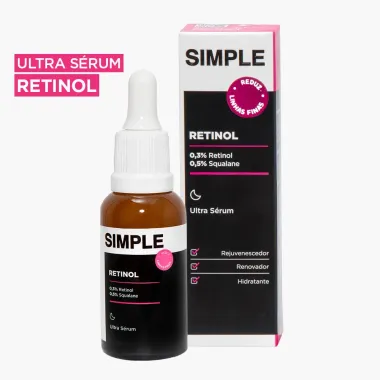 Ultra S&eacute;rum Simple Retinol Reduz Linhas Finas 30ml