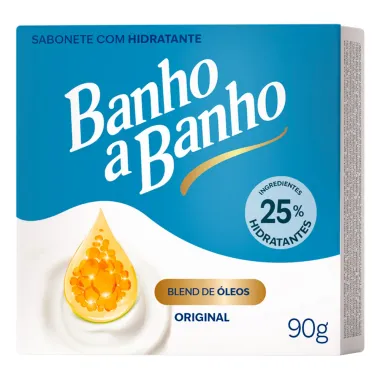 Sabonete em Barra com Hidratante Banho a Banho Blend de &Oacute;leos Original 90g