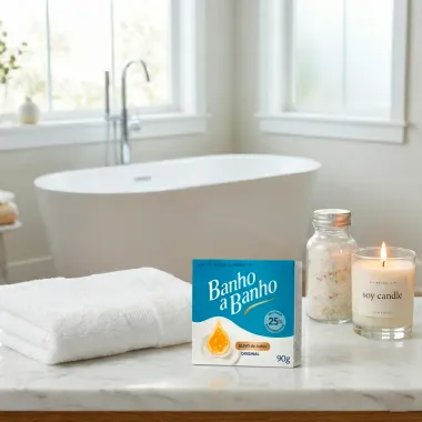 Sabonete em Barra com Hidratante Banho a Banho Blend de &Oacute;leos Original 90g