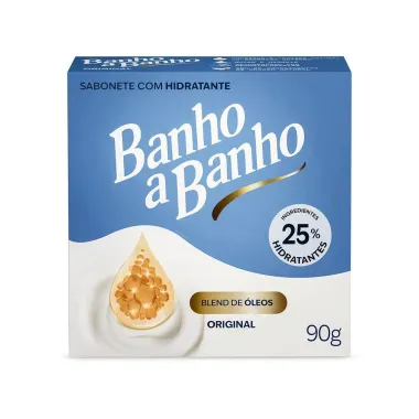 Sabonete em Barra com Hidratante Banho a Banho Blend de &Oacute;leos Original 90g
