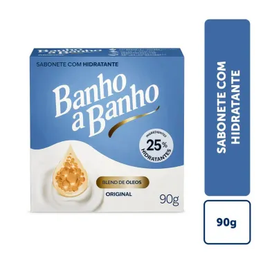 Sabonete em Barra com Hidratante Banho a Banho Blend de &Oacute;leos Original 90g
