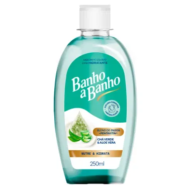 Sabonete L&iacute;quido com Hidratante Banho a Banho Ch&aacute; Verde e Aloe Vera Blend de &Oacute;leos Pentavitin Nutre e Hidrata 250ml