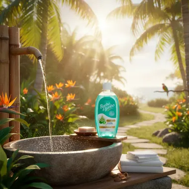 Sabonete L&iacute;quido com Hidratante Banho a Banho Ch&aacute; Verde e Aloe Vera Blend de &Oacute;leos Pentavitin Nutre e Hidrata 250ml