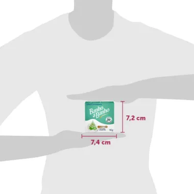 Sabonete em Barra com Hidratante Banho a Banho Blend de &Oacute;leos Ch&aacute; Verde e Aloe Vera 90g