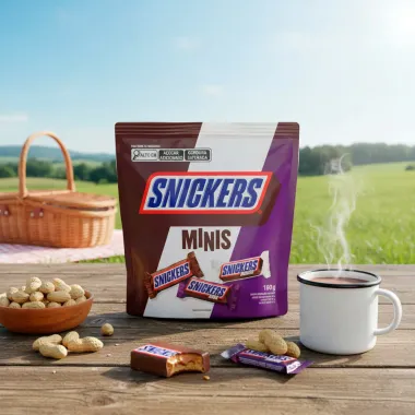 Chocolate Snickers Minis Sortido Sabor Original Dark e Branco 180g