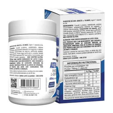 Acetilcisteina Nac 600mg Health Labs com 60 C&aacute;psulas