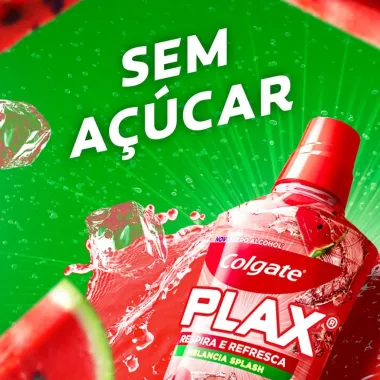 Solu&ccedil;&atilde;o Bucal Colgate Plax Mel&acirc;ncia Zero Alcool 250ml