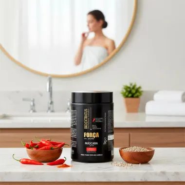 M&aacute;scara Capilar Bio Extratus For&ccedil;a  com Pimenta Acelera o Crescimento 1Kg