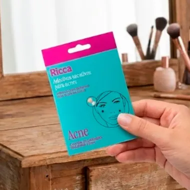 Adesivos Secativos Ricca para Acne Flore Estrela com 20 Unidades