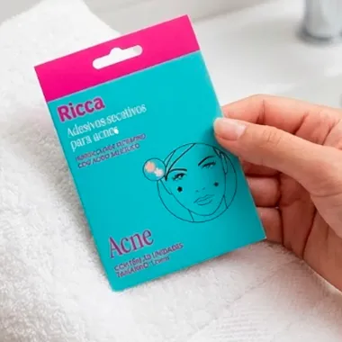 Adesivos Secativos Ricca para Acne Flore Estrela com 20 Unidades