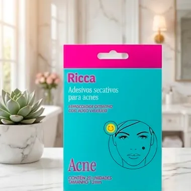 Adesivos Secativos Ricca para Acne Smile Com 20 Unidades