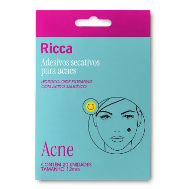 Adesivos Secativos Ricca para Acne Smile Com 20 Unidades