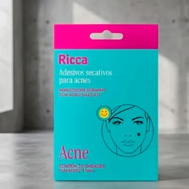 Adesivos Secativos Ricca para Acne Smile Com 20 Unidades
