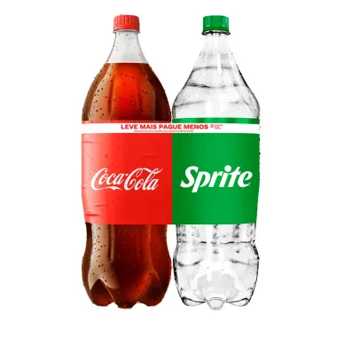 Refrigerante Coca Cola 2 Litros + Refrigerante Sprite 2 Litros Leve Mais Por Menos