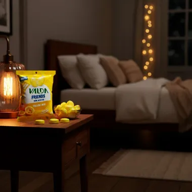 Pastilha Valda Friends Yellow Mix Sem A&ccedil;&uacute;car Refil 25g